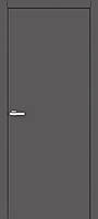 Двері міжкімнатні Оміс Серія Cortex глухе гладке 40мм графіт silk matt