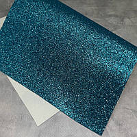 Екошкіра (дрібний блиск), колір- бірюзовий, розмір 20*30 см, ар 012384, 1 лист, Бірюзовий