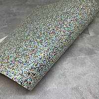 Екошкіра з блискатками , 21*29,5 см, шт