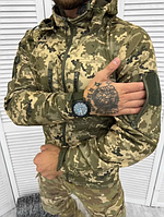 Куртка демисезонная пиксель, осенняя тактическая куртка, военная демисезонная куртка зсу, куртка ky391 L