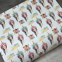 Екошкіра з малюнком, 20*30 см, шт