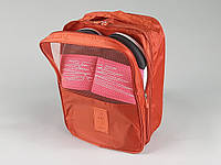 Чехол-сумка оранжевого цвета для хранения и упаковки обуви