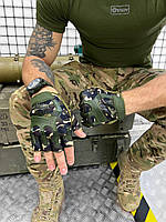 Тактические беспалые перчатки M-Pact, защитные военные перчатки тактические без пальцев, армейски ky391