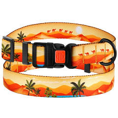 Нашийник для собак BronzeDog Urban Travel нейлоновий з пластиковою пряжкою Пустеля S