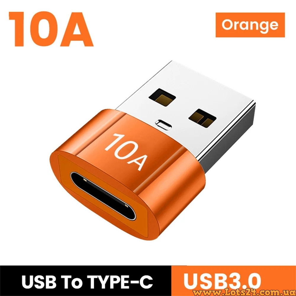 OTG адаптер перехідник з USB TYPE C МАМА на USB TYPE A ПАПА конвертер usb type c usb 3.0 type a 10A