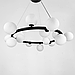 ЛЮСТРА ПІДВІСНА КІЛЬЦЕВА LEVISTELLA НА 15 БІЛИХ ПЛАФОНІВ SG 48/15 BK+WT, фото 2