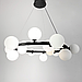 ЛЮСТРА ПІДВІСНА КІЛЬЦЕВА LEVISTELLA НА 15 БІЛИХ ПЛАФОНІВ SG 48/15 BK+WT, фото 4