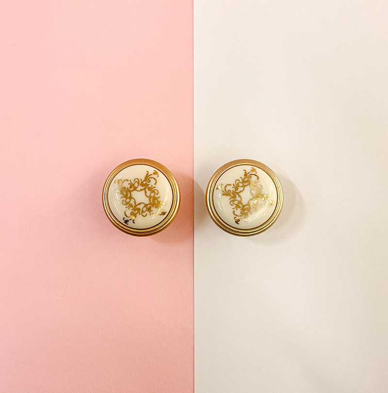 Ручка італійська Romantic сучасна класика з керамічною вставкою