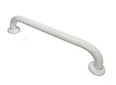 Поручень для ванны прямой 50 см, нержавеющая сталь, D32 мм, белый Sanpreis