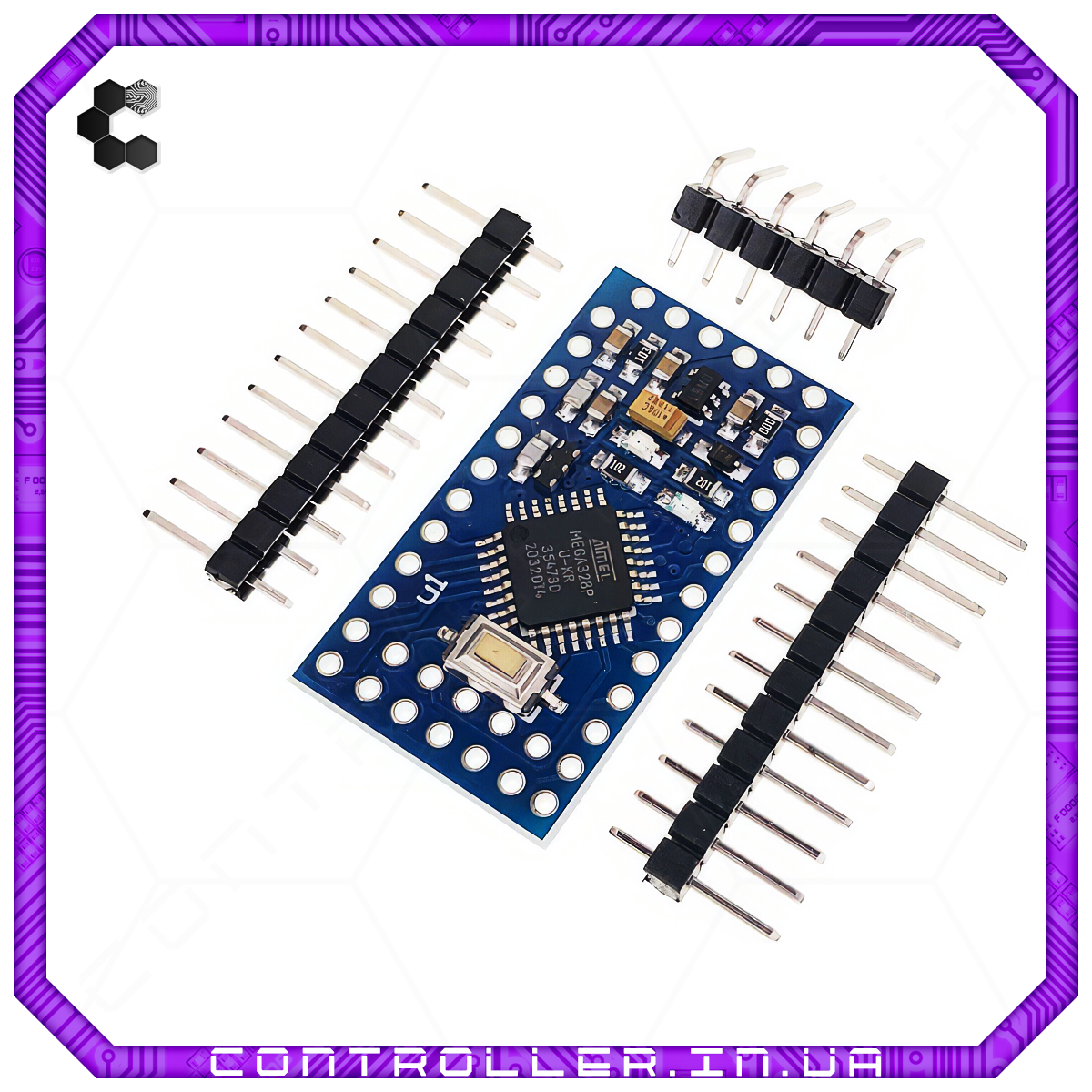 Мікроконтролер Arduino Pro Mini Mega328P U-KR 5V