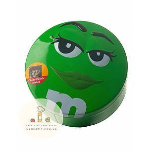 Драже M&M's Chocolate Tin Green, металева банка 200 г.