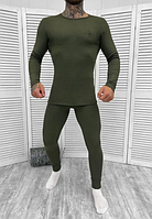 Армейское термо белье хлопок, тактическое термобелье цвет олива, мужское тактическое термобелье ky391