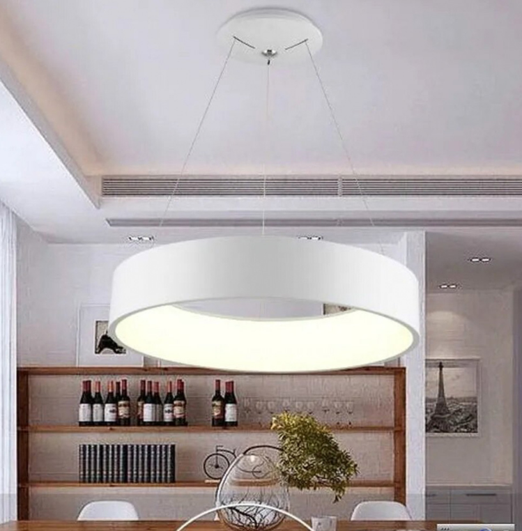 LED СВІТИЛЬНИК ПІДВІСНИЙ В БІЛОМУ КОРПУСІ 1901 R-460 P WT, фото 1