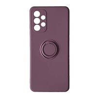 Чехол - накладка для Samsung A52 / бампер на самсунг А52 / Ring Case / Cherry Purple .