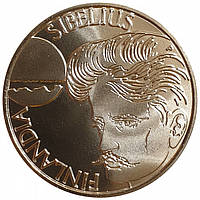 Фінляндія (Suomi) 100 марок, 1999 Ян Сибелиус Серебро 0.925, 22g, ø 35mm