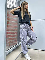 Женские модные штаны карго ткань: плащевка Канада Мод. 230
