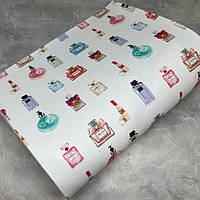 Екошкіра (кожзам) з малюнком Духи-шанель, 15*20 см, шт