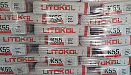 Клей на цементній основі Litokol LITOPLUS K55 20 кг C2TE сірий (K55G0020)