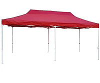 Раздвижной шатер 3*6 усиленный Красный (Белый каркас)