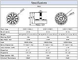 Комплект безщіткових моторів для FPV дрона 9IMOD X2807 1300KV 4 штуки, фото 4