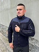 Кофта флісова чоловіча дснс щільна 340 г/,м3 на 7 кишень, формена тактична куртка флісі ky391