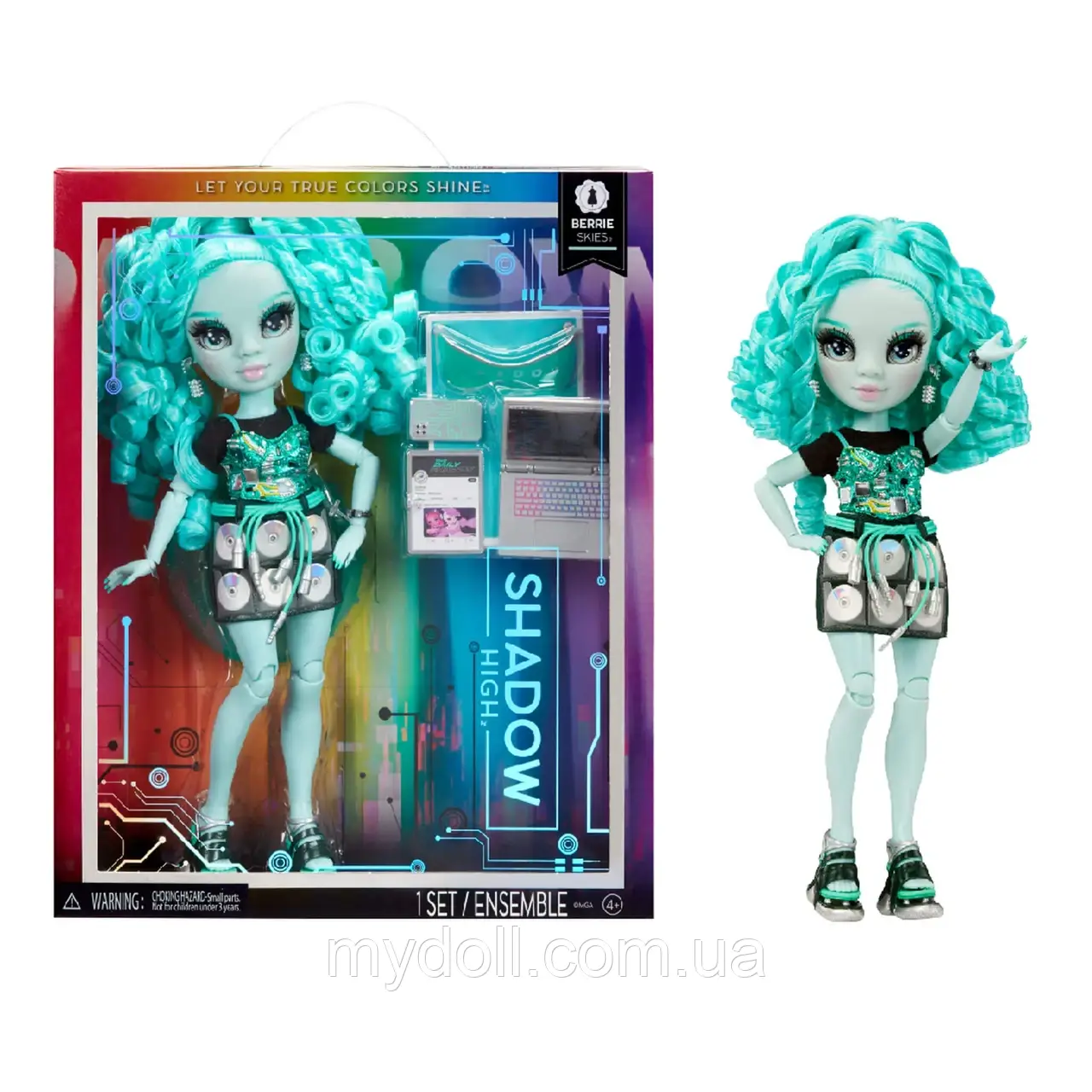 Лялька Рейнбоу Хай Шедоу Хай Беррі Скайс Rainbow High Shadow High Berrie Skies Doll S3 592808 MGA Оригінал