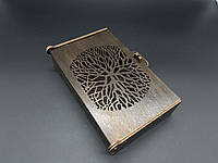 Скринька декоративна з фанери з різьбленням дерево для грошей і прикрас 18х11х4см