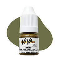 Пигмент корректор VIVA ink Corrector №2 - 4 мл Olive (Вива Пигмент - корректор для татуажа / перманента)