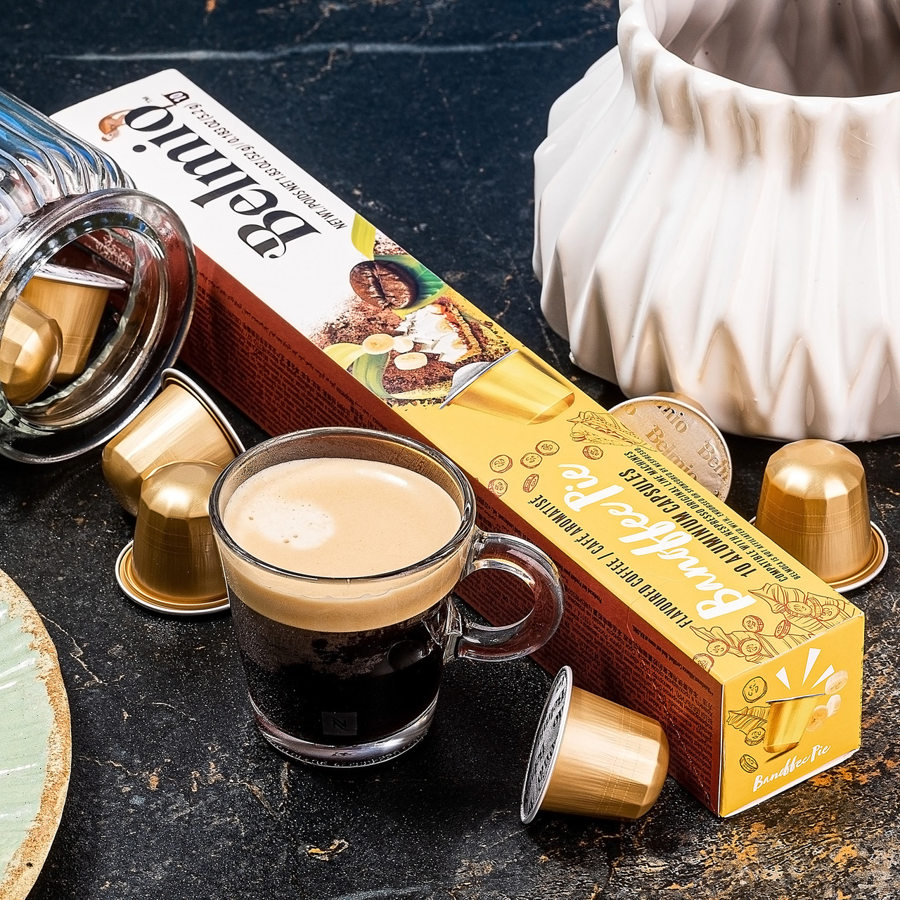 Nespresso® капсулы Belmio Banoffee Pie (банан, карамель, вершки)