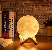 Светодиодный светильник луна (16 цветов с пультом), Светильник типа луна, Стильный ночник в виде луны, AST