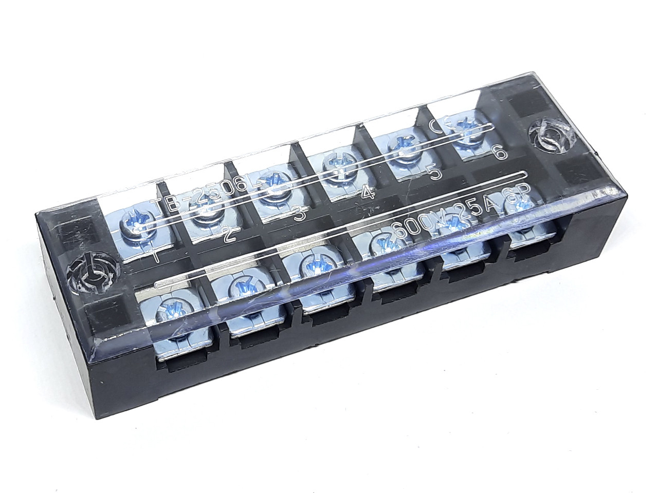 Клемна колодка TB2506 25А 6pin латунь