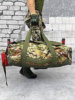 Тактическая транспортная сумка-баул на 100л, рюкзак армейский мультикам кордура 1000д ky391
