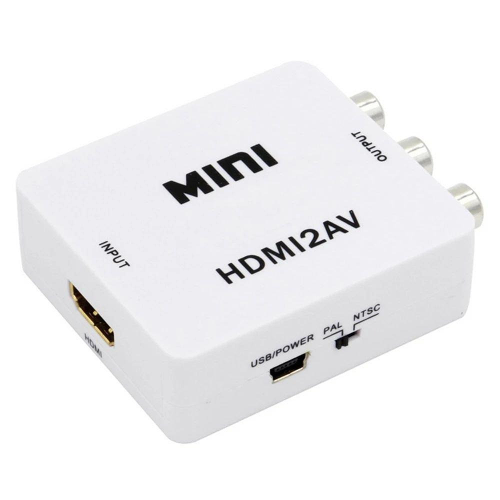 Конвертер HDV-610 AV-001 Адаптер відеоконвертер з HDMI на RCA, білий