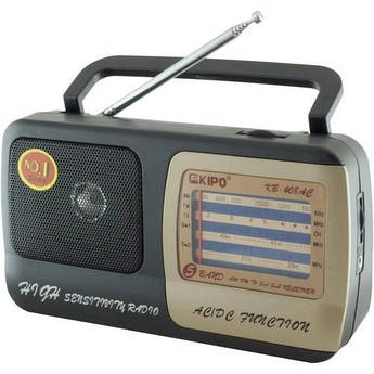 Портативний радіоприймач Kipo KB-408AC з FM діапазоном та USB входом