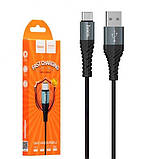 Кабель для заряджання Hoco X38 Type-C 1 м Дата-кабель чорний USB, фото 2
