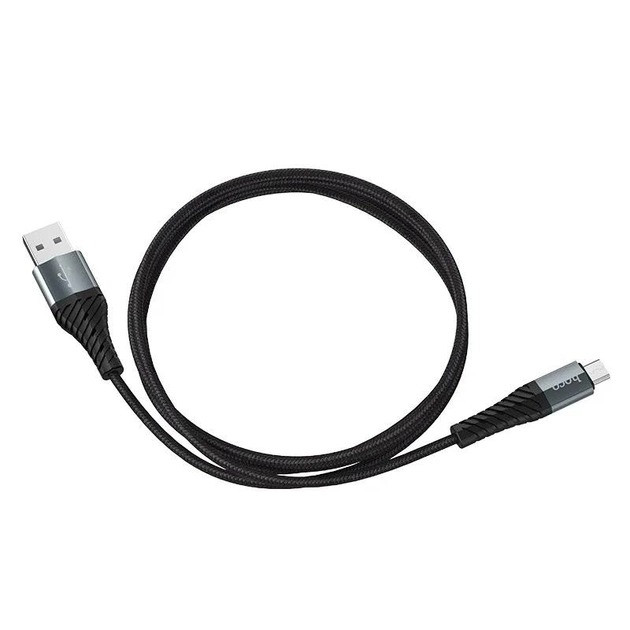 Hoco X38 Cool Micro USB 1 м чорний кабель для заряджання телефону, 2.4A