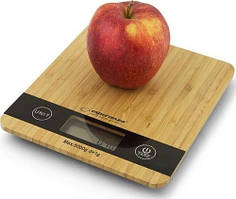 Кухонні ваги MATARIX MX-406 Wood з бамбуковою платформою, до 5кг, з LED-дисплеєм