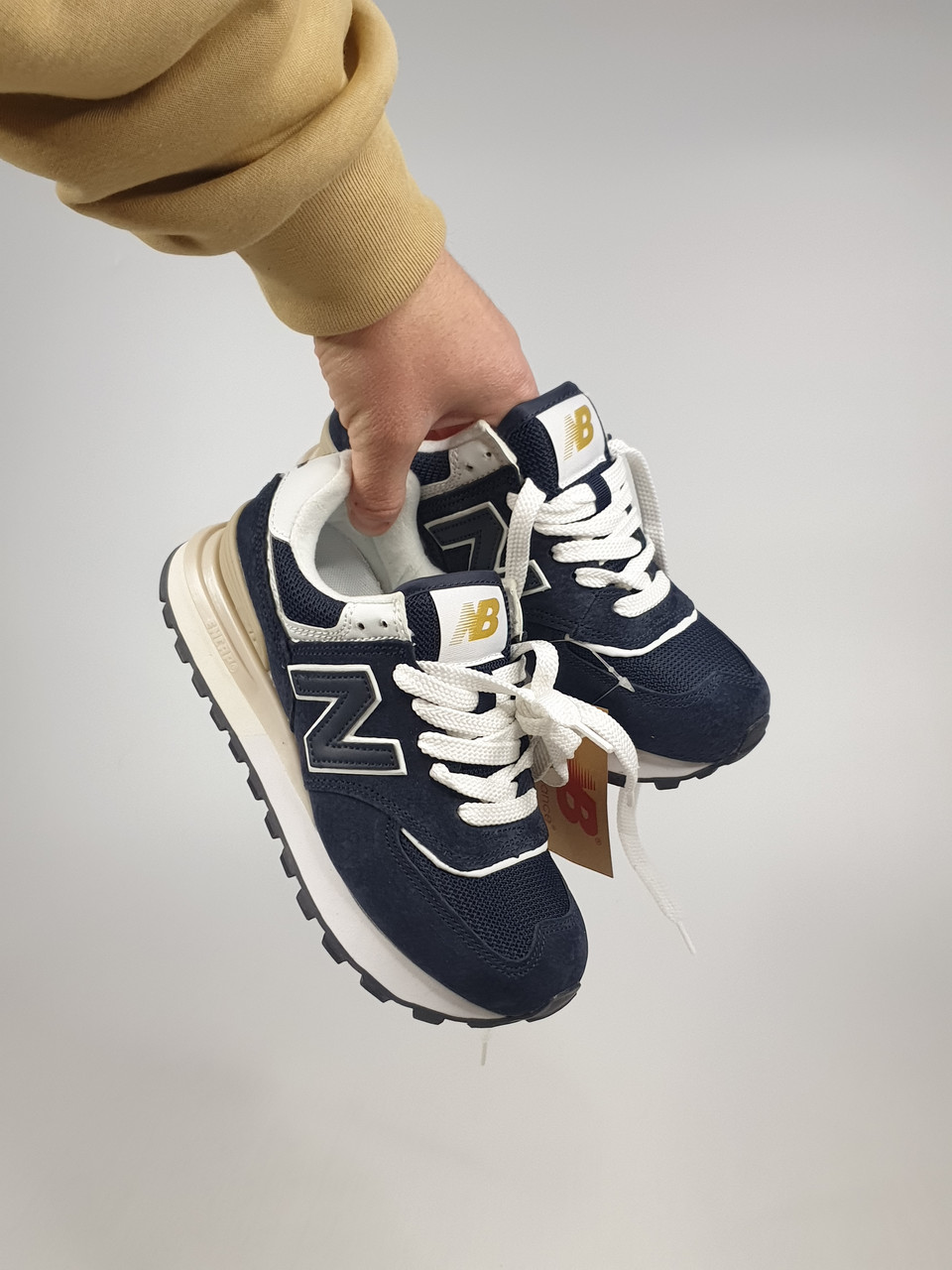 Кросівки чоловічі сині New Balance 574 Legacy Blue White (14936)