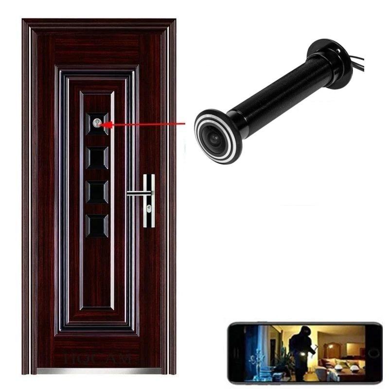 Камера в дверне вічко HQcam TSD3166 black.1080P 16 мм. Tuya Smart або Smart Life, фото 1