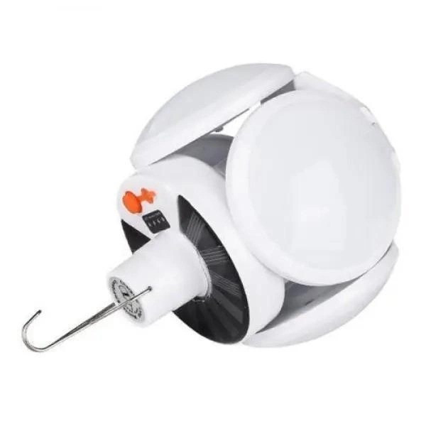 Акумуляторний світлодіодний ліхтар JG Solar 2029 Emergency Charging Lamp з можливістю зарядки від сонця для кемпінгу, фото 1
