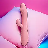 Вибратор комбинированный самотык с клиторальным стимулятором 30 скоростей Snappy II, Sexshop TFA