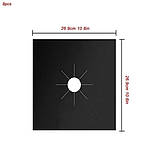 Тефлонові жиронепроникні накладки на газову плиту, набір з 10 штук, захисні, фото 5