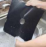 Тефлонові жиронепроникні накладки на газову плиту, набір з 10 штук, захисні, фото 6