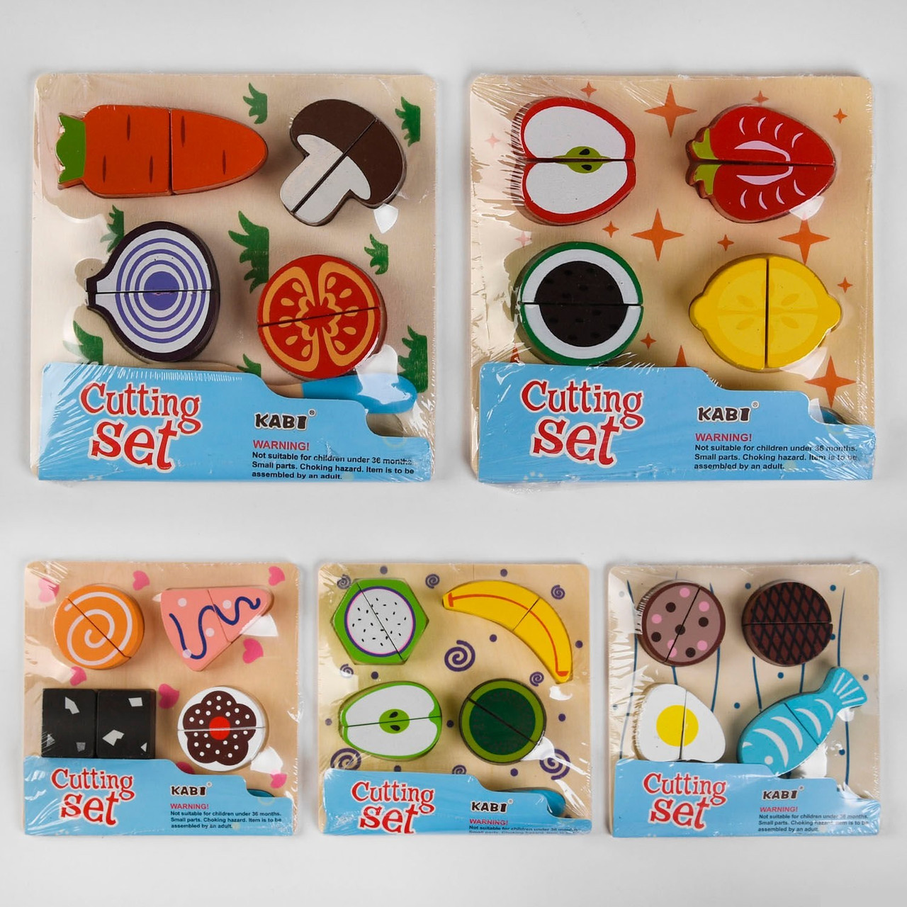 Дерев&#039;яний набір продуктів З 47965, продукти на липучках