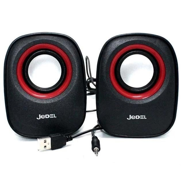 Дротові USB комп'ютерні колонки, JEDEL M600 2x3W, з регулятором гучності