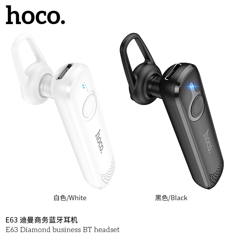 Bluetooth гарнітура для ділових розмов HOCO E63 Diamond Business Чорна