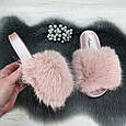 Шльопанці жіночі хутряні рожеві 2764_3, фото 2