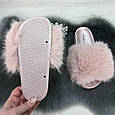 Шльопанці жіночі хутряні рожеві 2764_3, фото 3