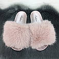 Шльопанці жіночі хутряні рожеві 2764_3, фото 4
