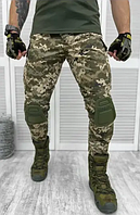 Штаны армейские пиксель, брюки тактические летние рип-стоп пиксель, штаны тактические с наколенни ky391